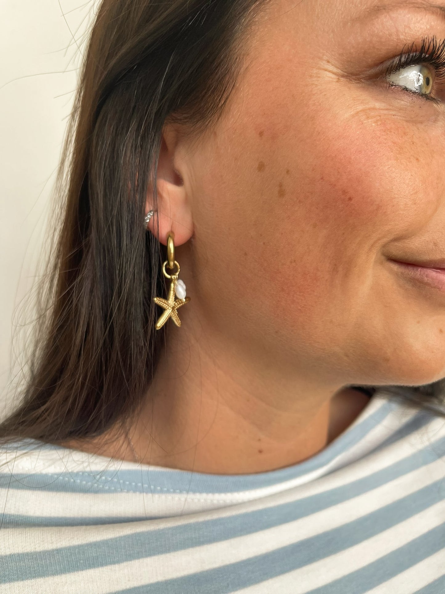 Earrings seastar white