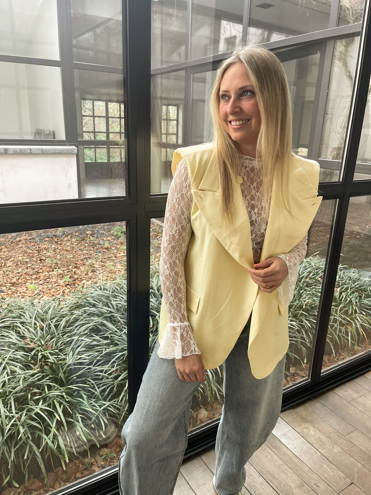 Aura bliss gilet yellow