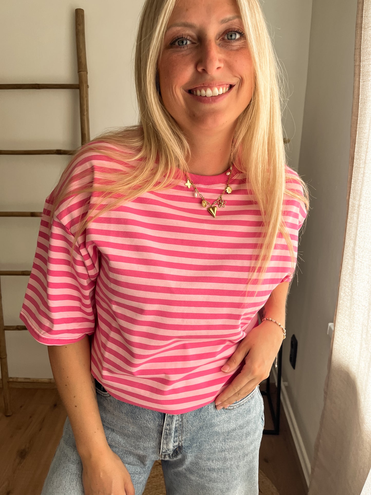 Capri top pink