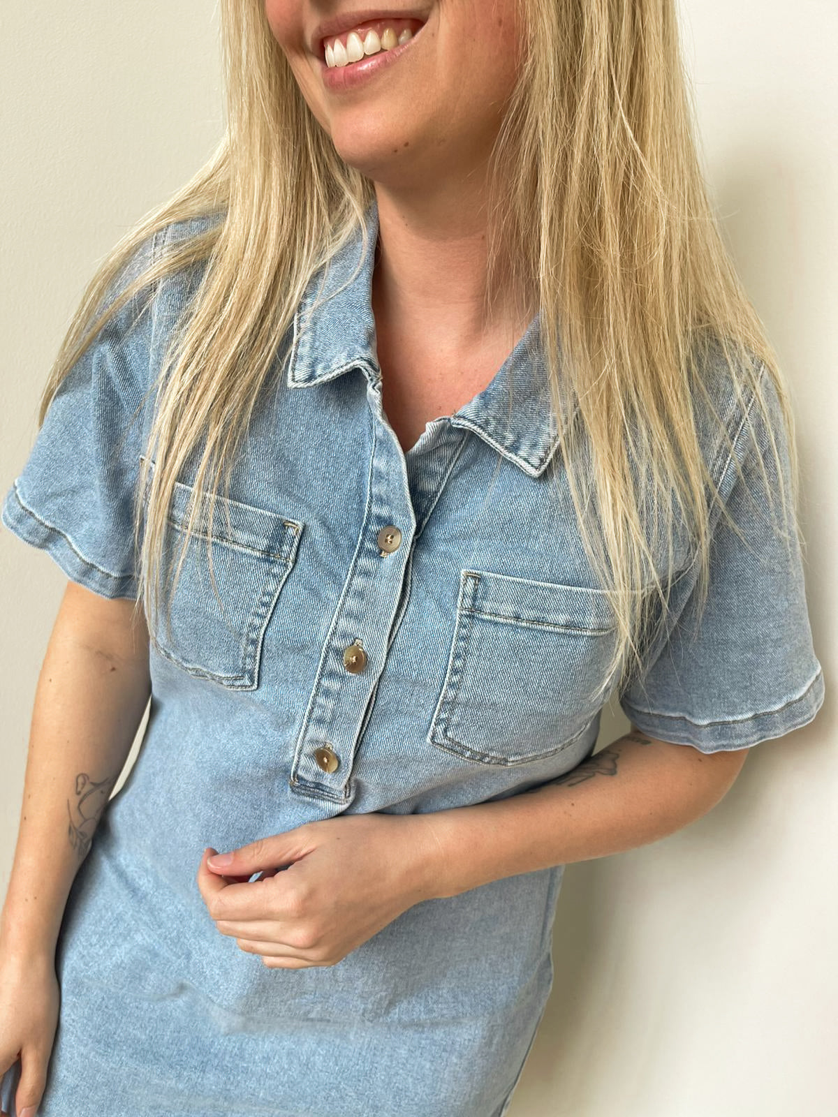 Angel denim dress
