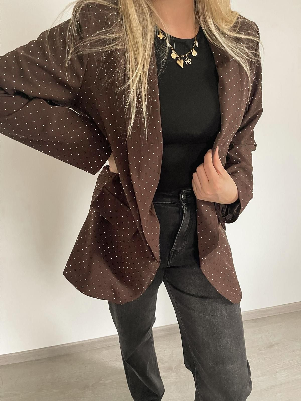 Myla blazer brown