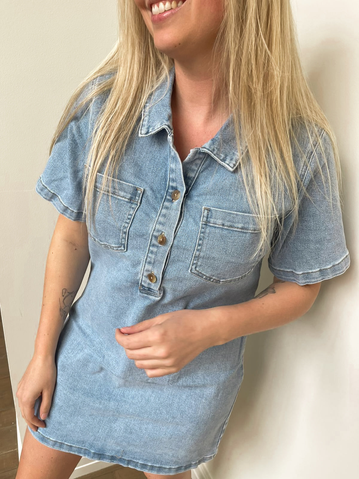 Angel denim dress