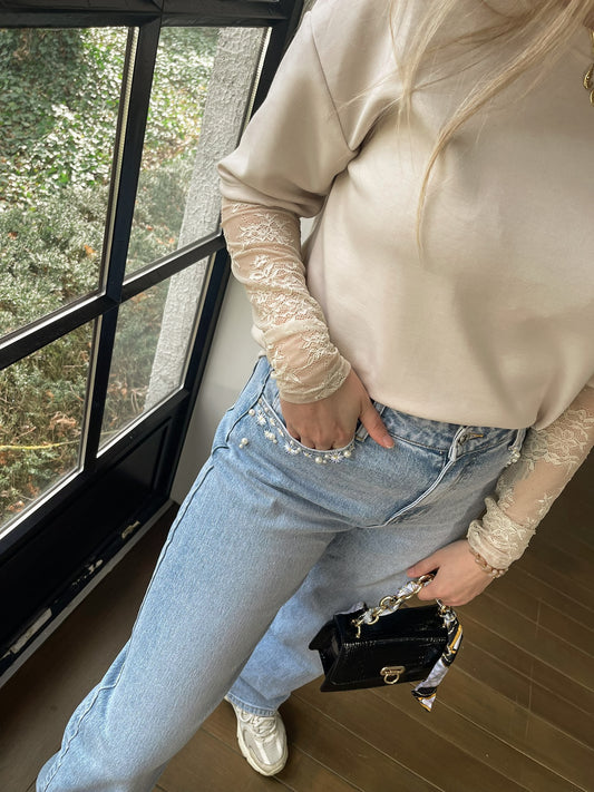 Soft lace top