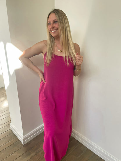 Riviera dress fushia