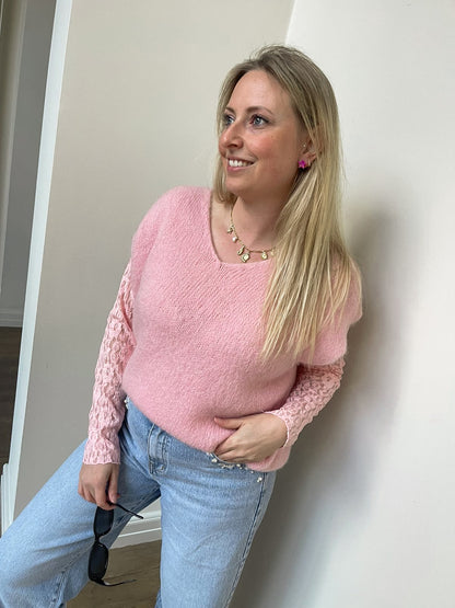 Statement earrings fushia