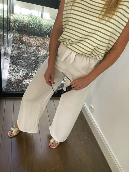 Bare white pants
