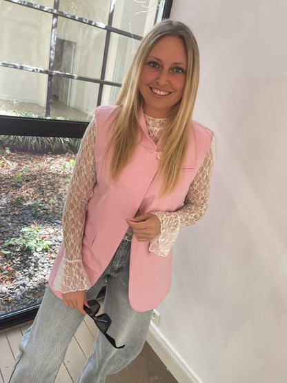 Aura bliss gilet softpink
