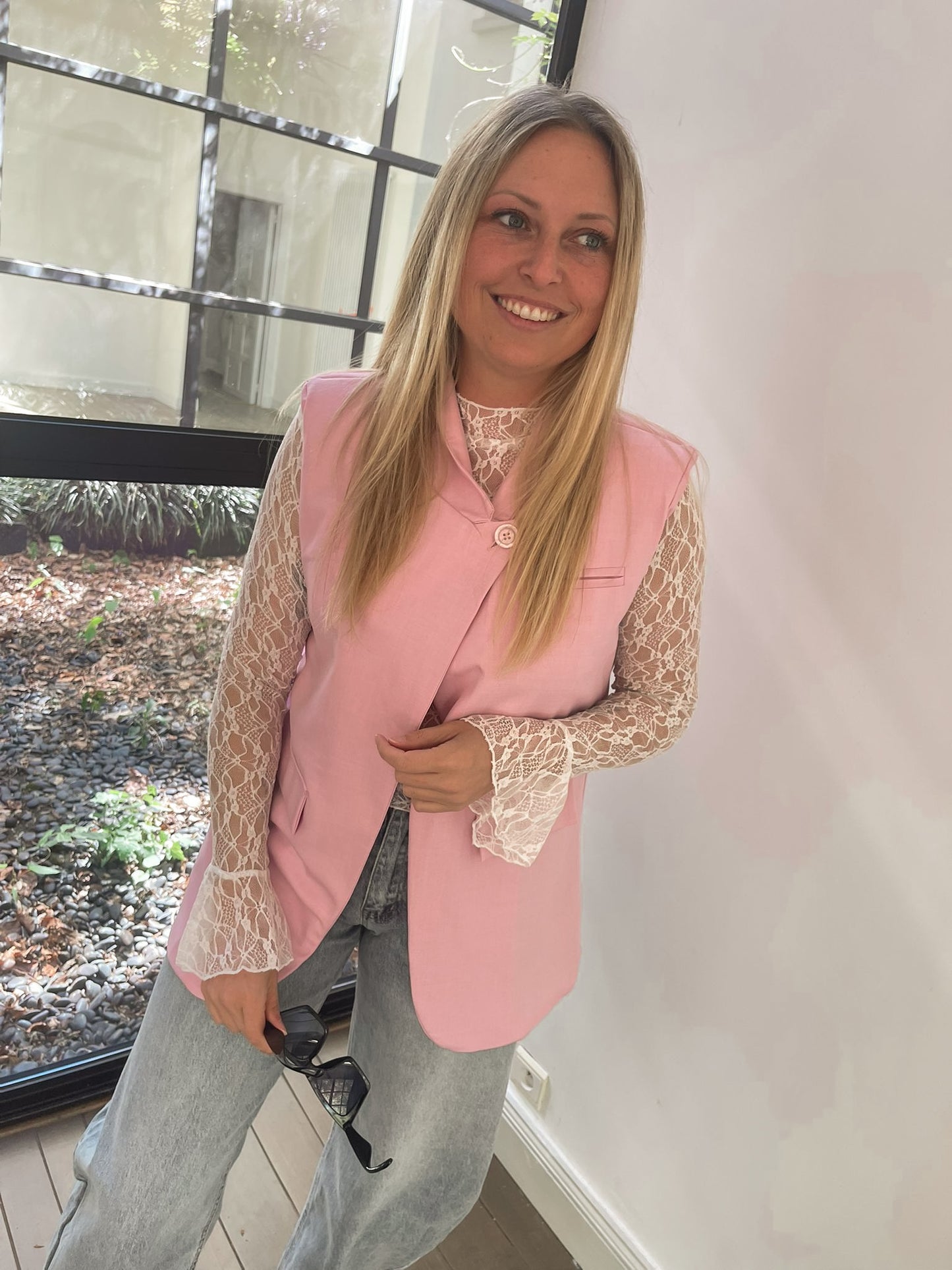 Aura bliss gilet softpink