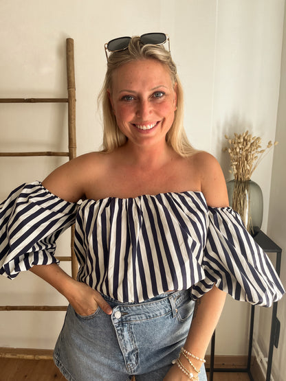 Celeste top stripes