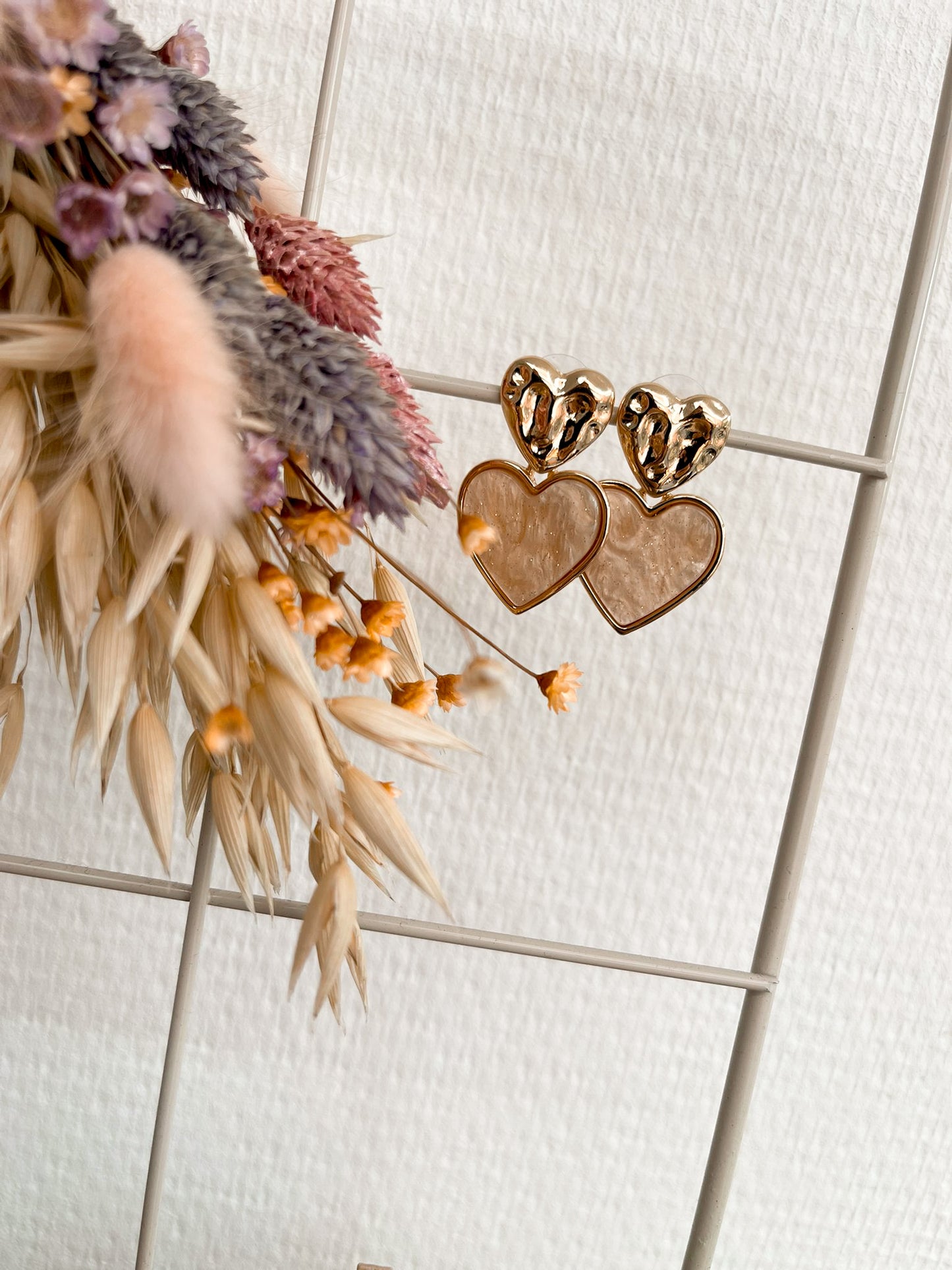Earrings sand heart