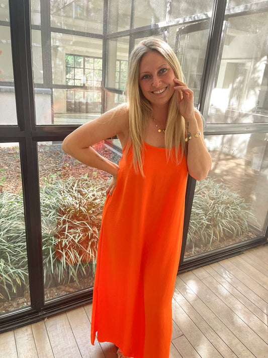 Riviera dress orange