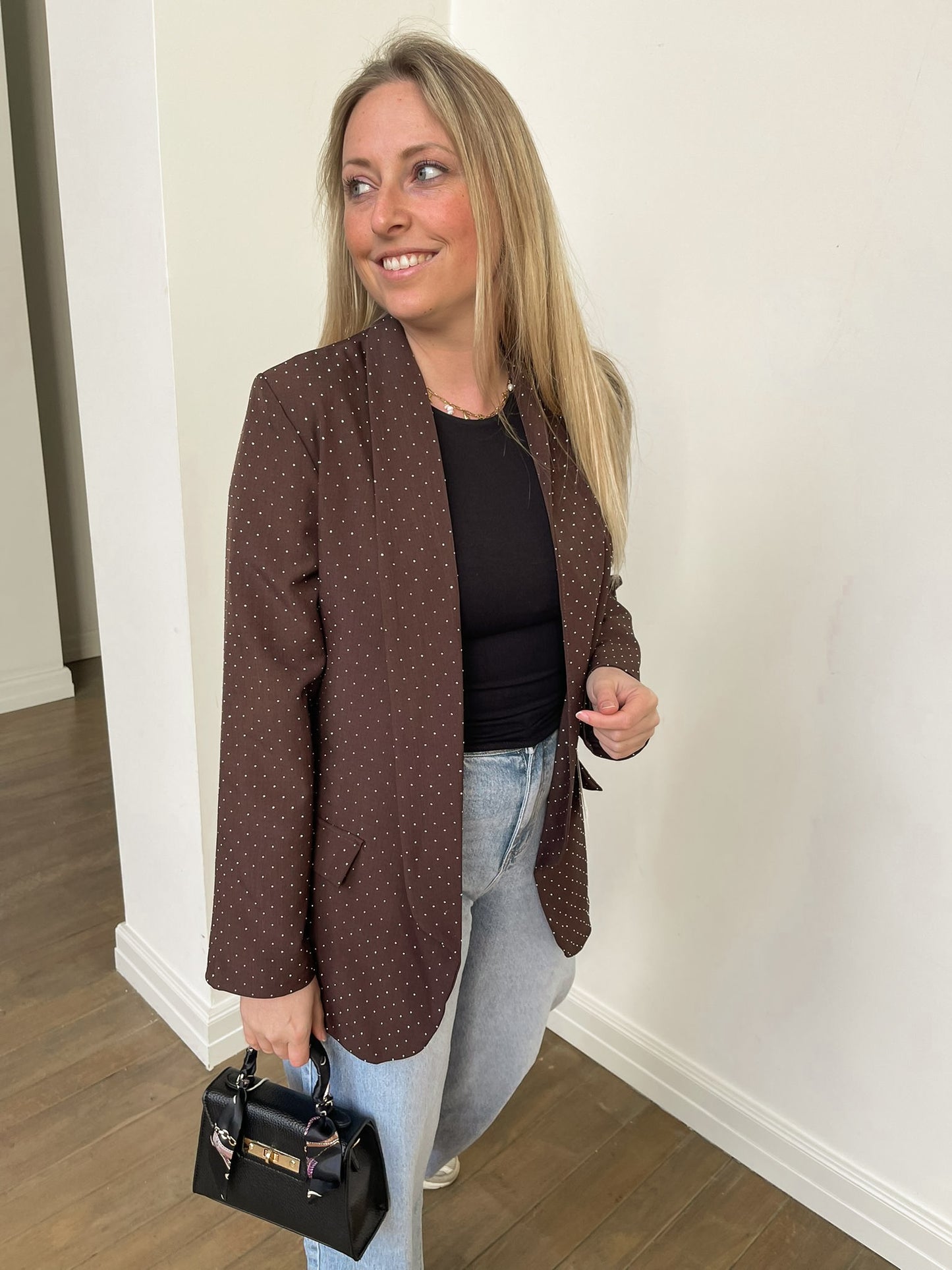 Myla blazer brown