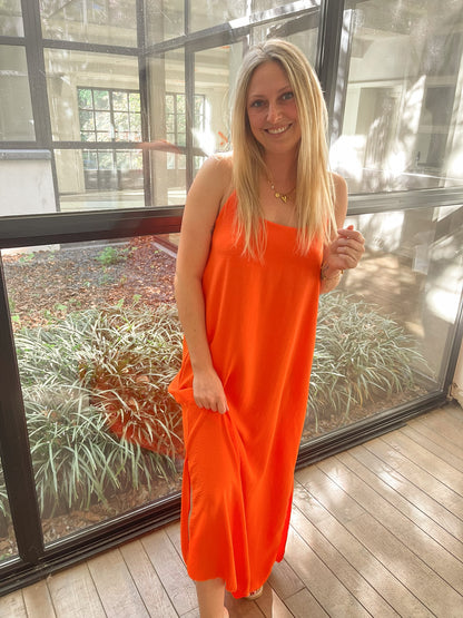 Riviera dress orange