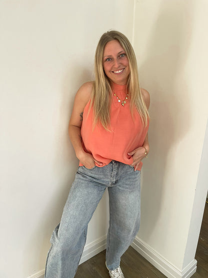 Sorelle chic top peach