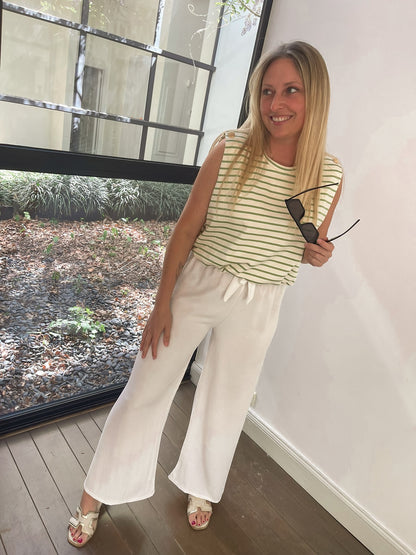 Bare white pants