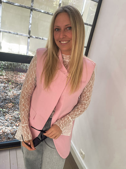 Aura bliss gilet softpink