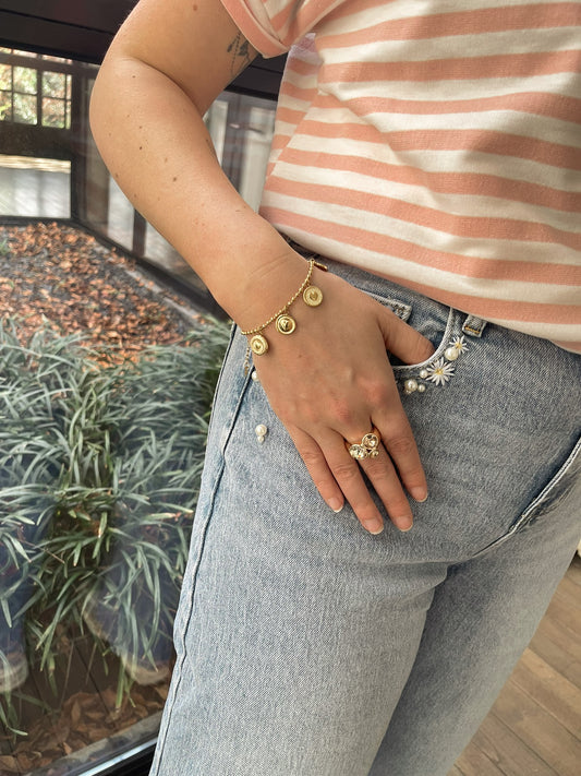 Golden harmony bracelet