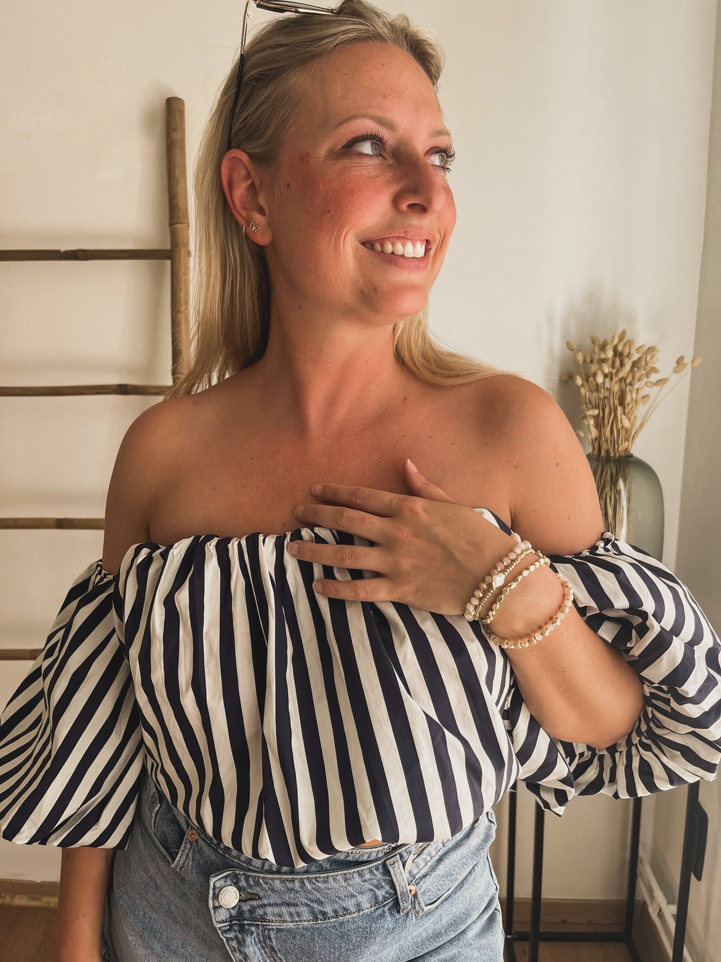 Celeste top stripes