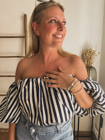 Celeste top stripes