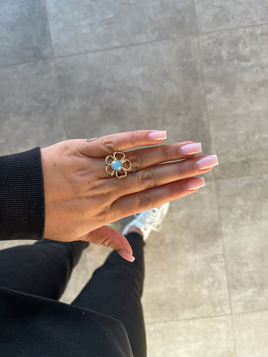 Bloomie ring blue