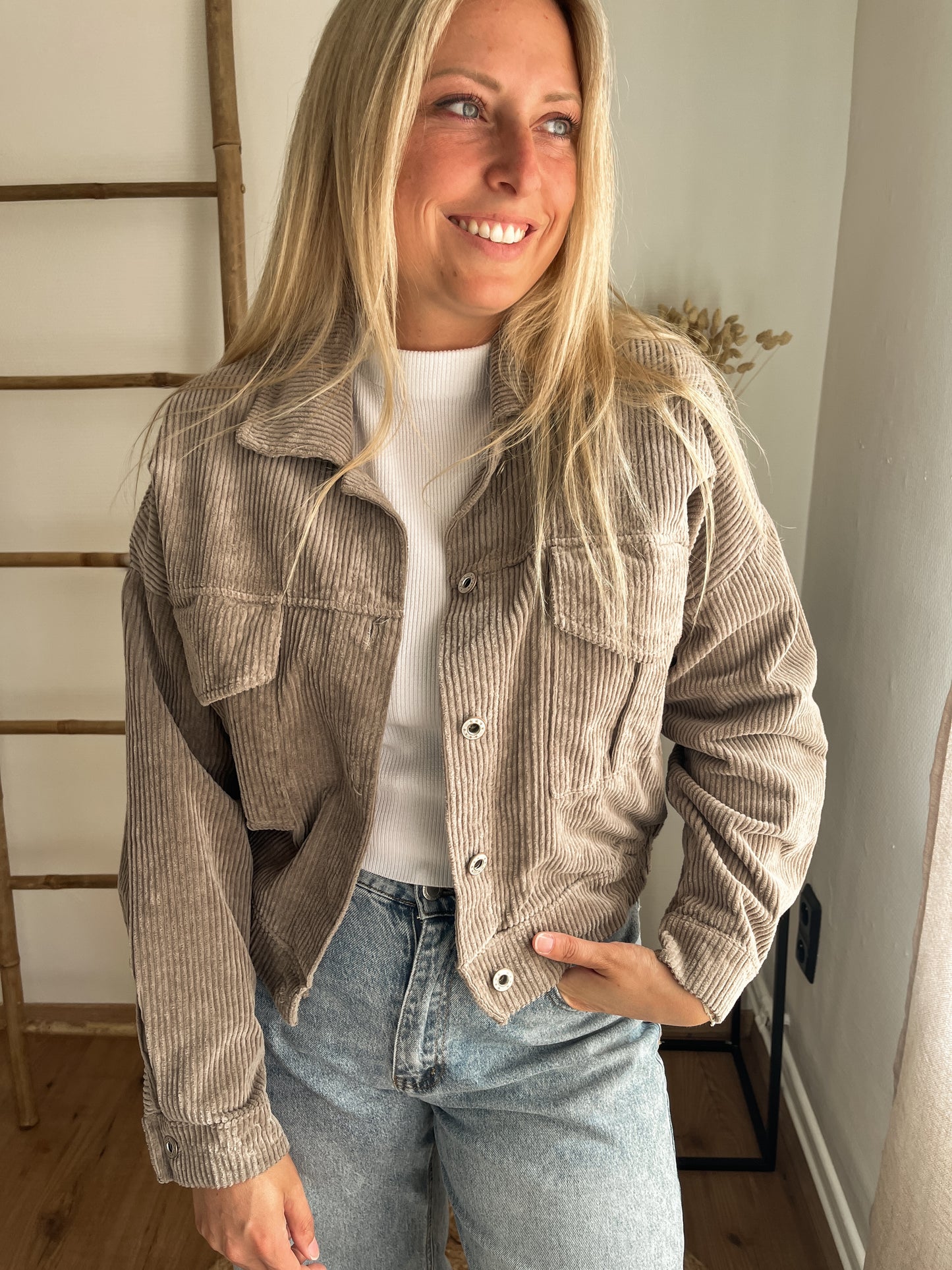 Honey jacket soft taupe