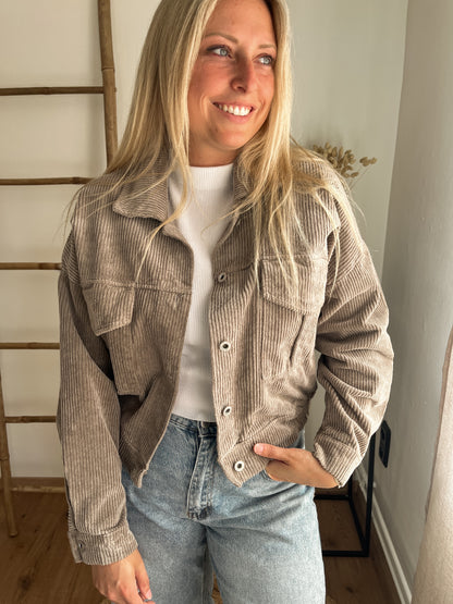 Honey jacket soft taupe
