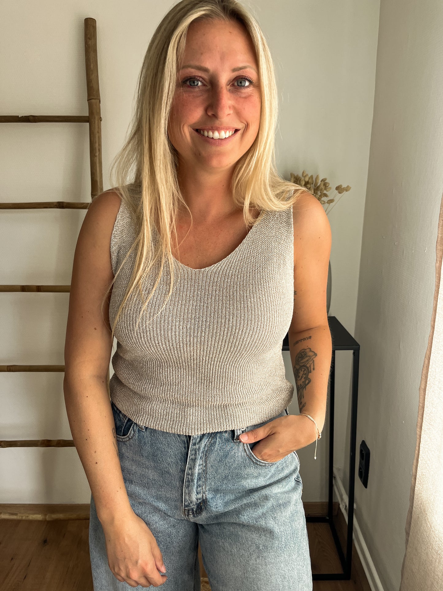 Provence top zilver