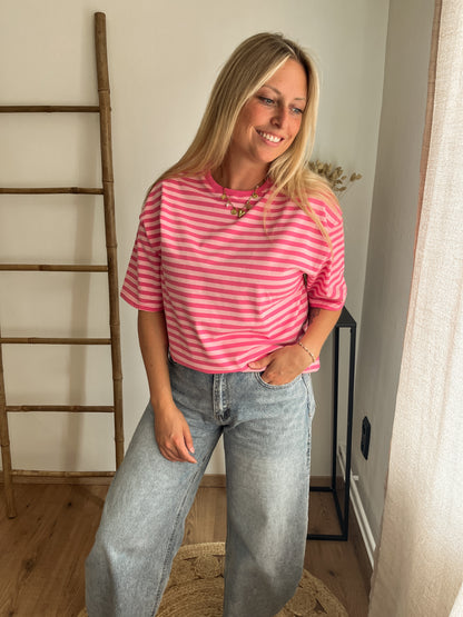 Capri top pink
