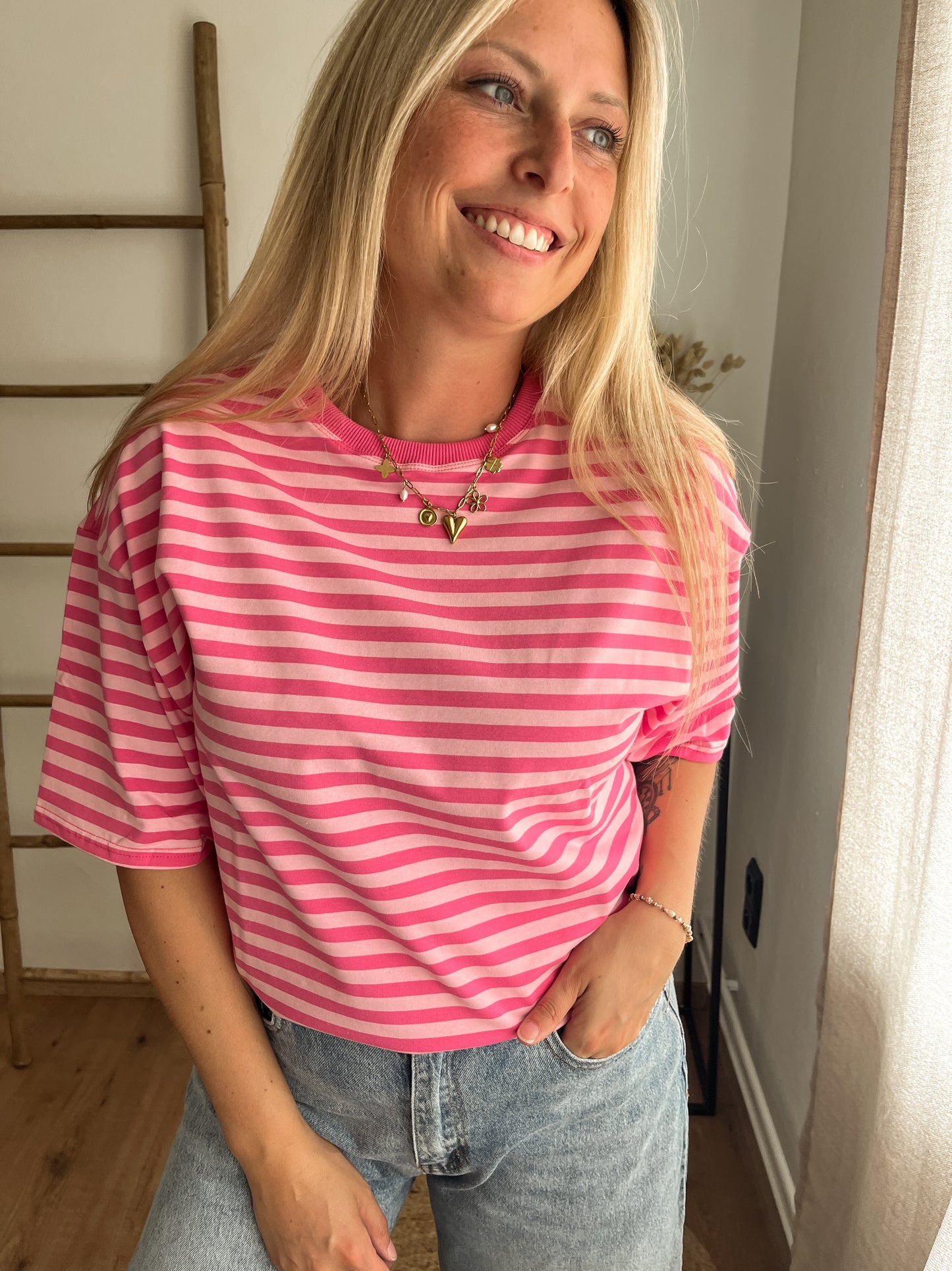 Capri top pink