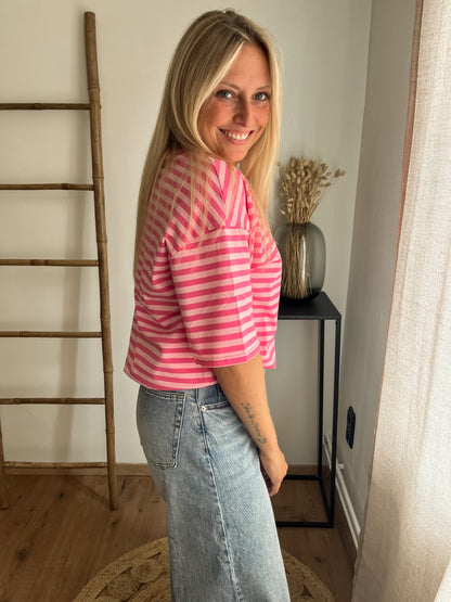 Capri top pink