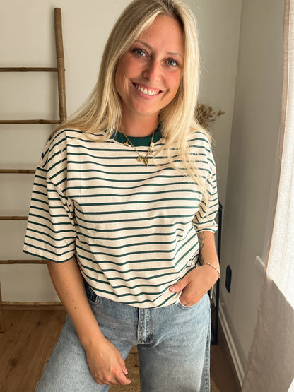 Capri top green