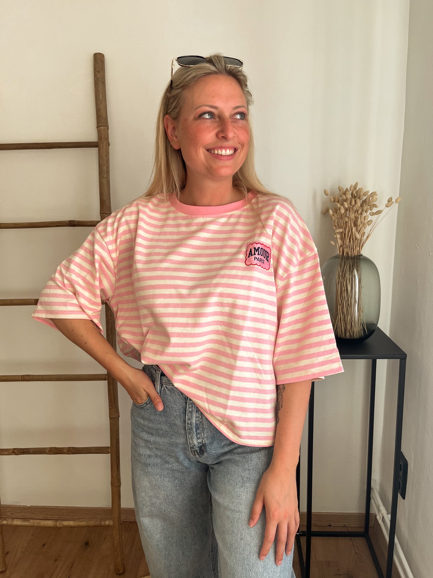 Amour stripe shirt