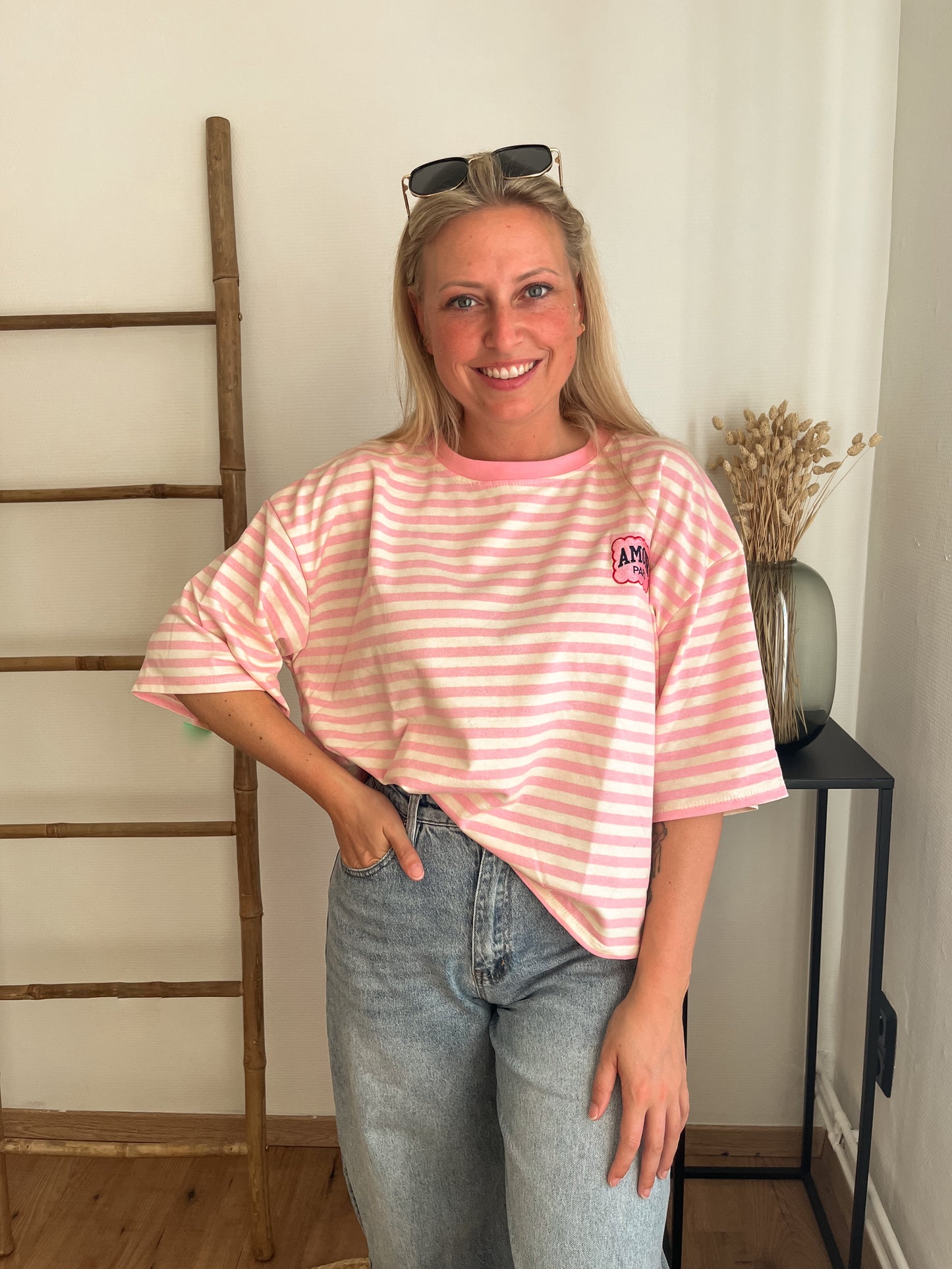 Amour stripe shirt