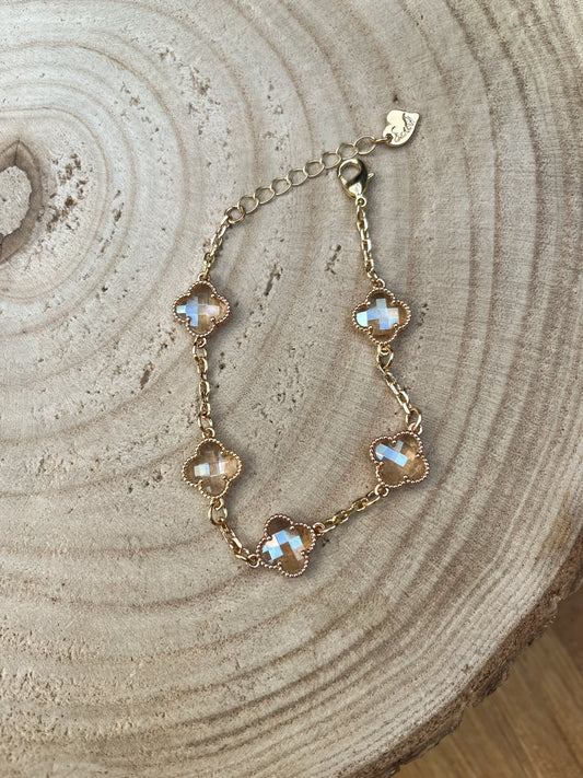 Bracelet flowers roségold