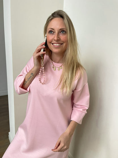 Telefoonkoord lichtroze