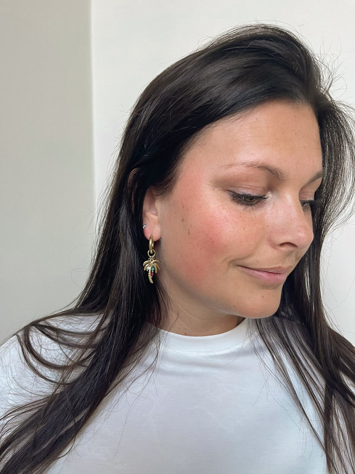 Earrings palmtrees color