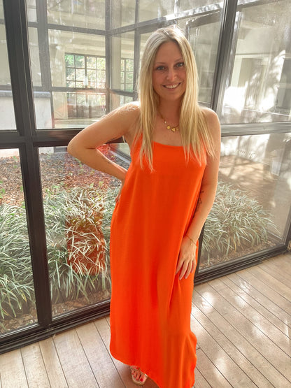 Riviera dress orange