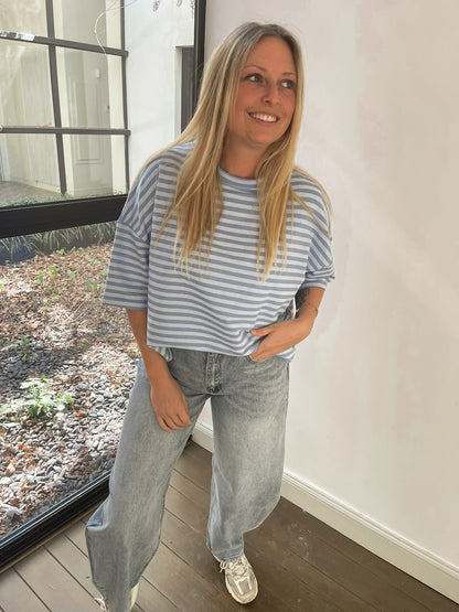Urban stripe shirt blue