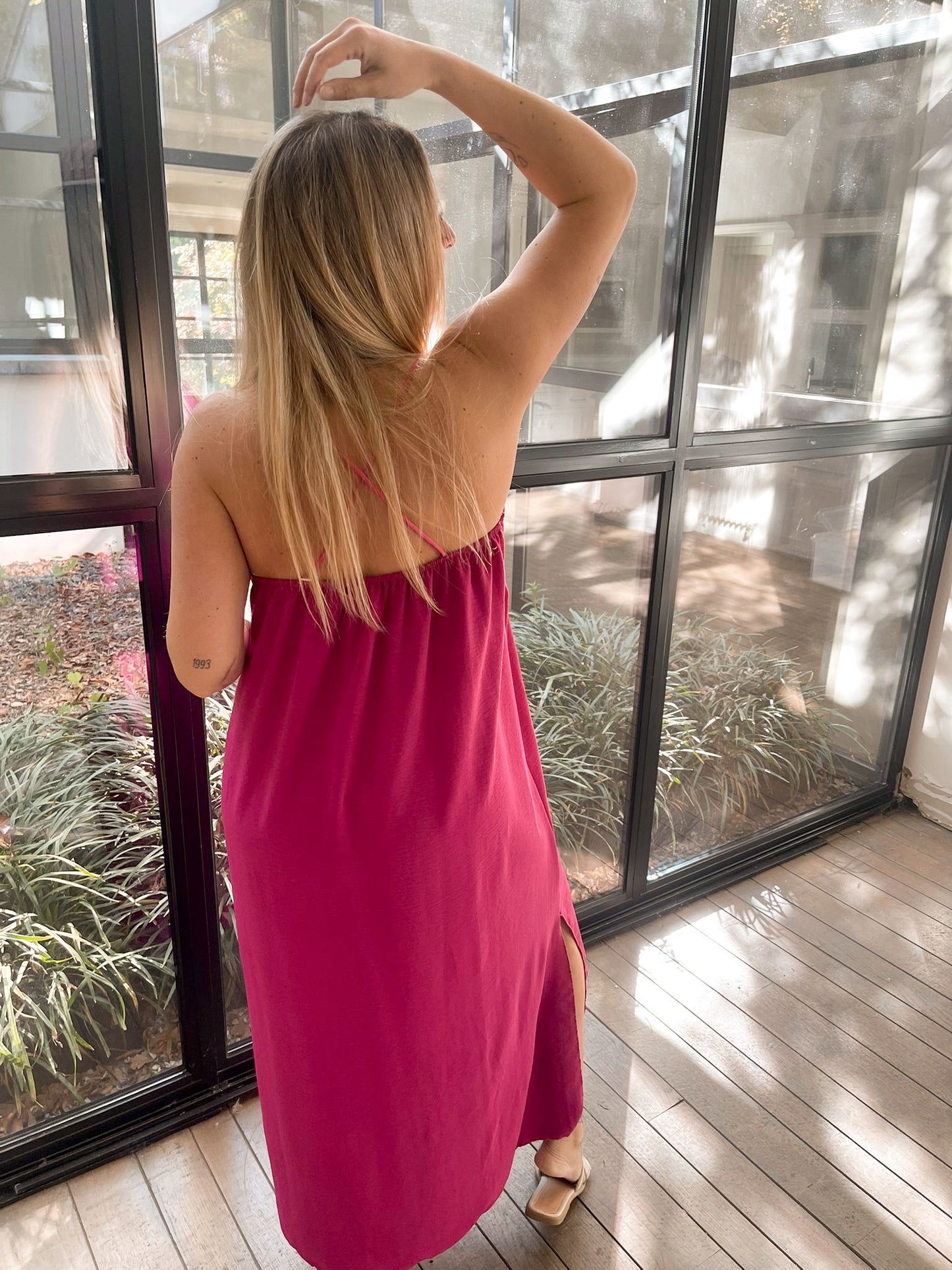 Riviera dress fushia