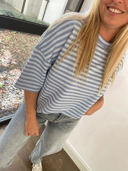 Urban stripe shirt blue