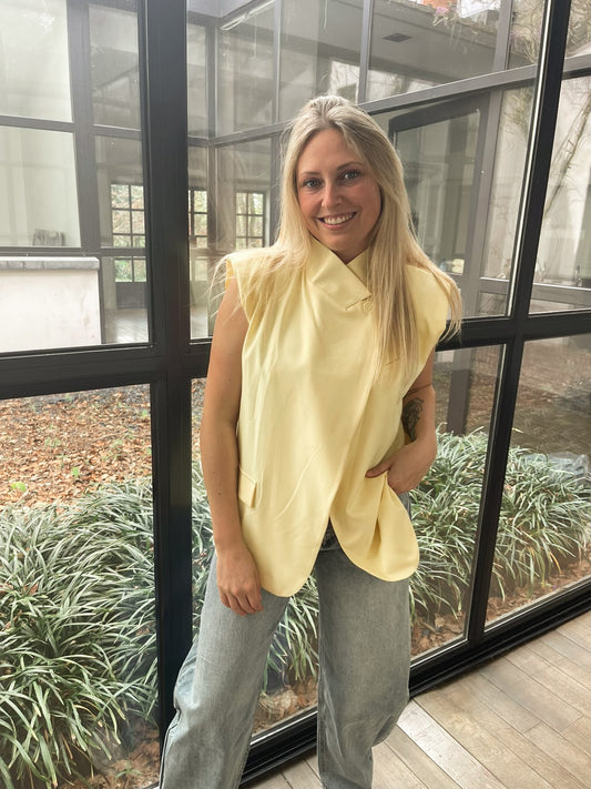 Aura bliss gilet yellow