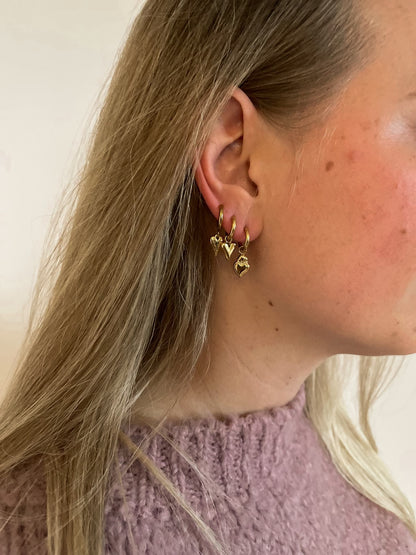 Earrings golden aura