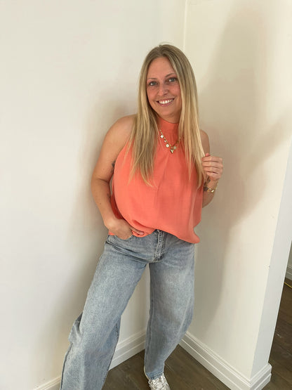 Sorelle chic top peach